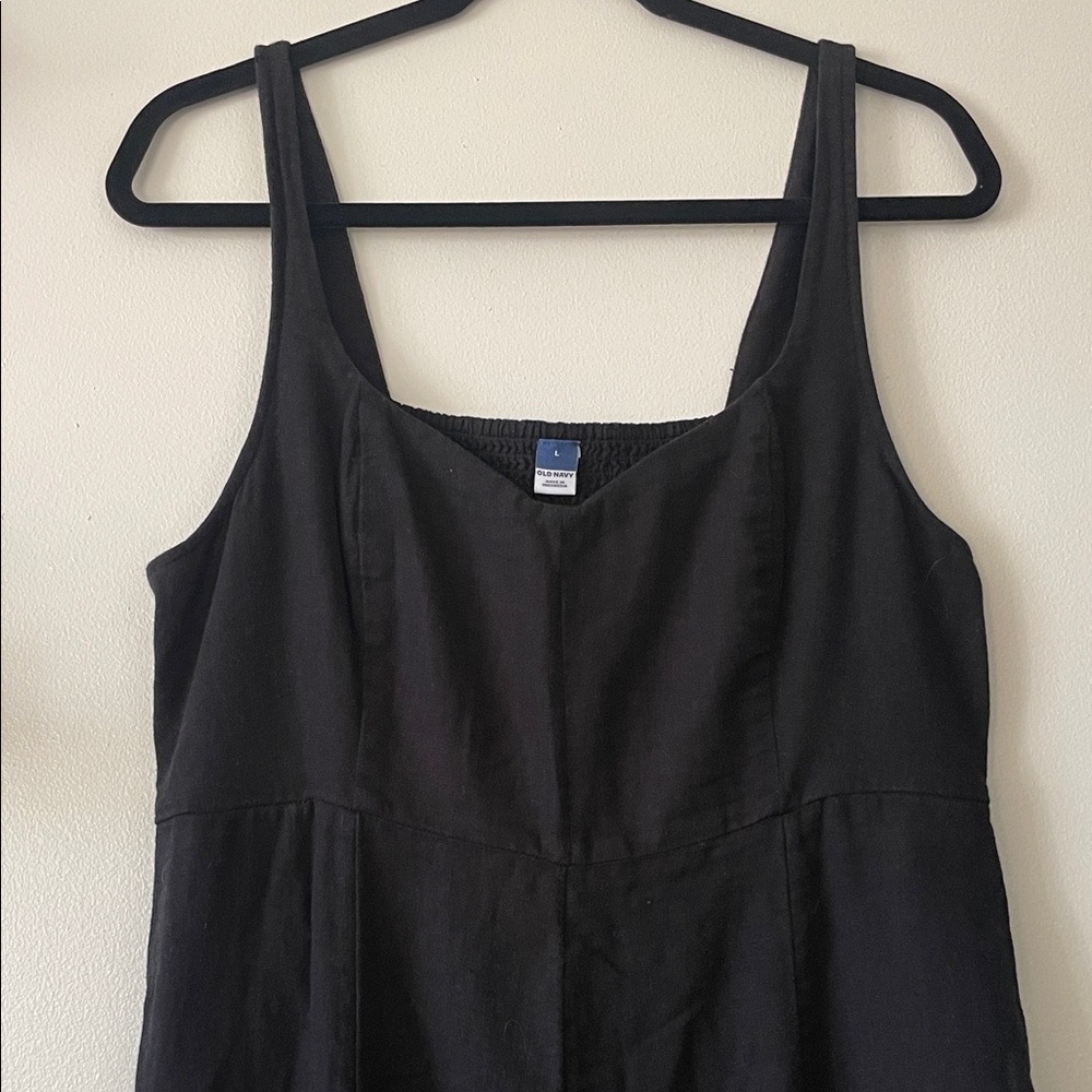 Old Navy|Black Sleeveless Linen Dress w/Pockets|Large|EUC - Picture 5 of 12